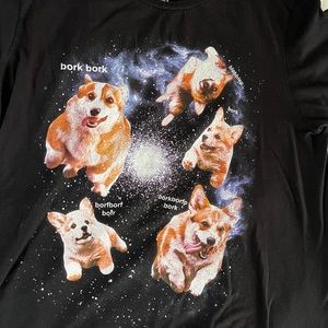 Corgi Galaxy Space T-Shirt